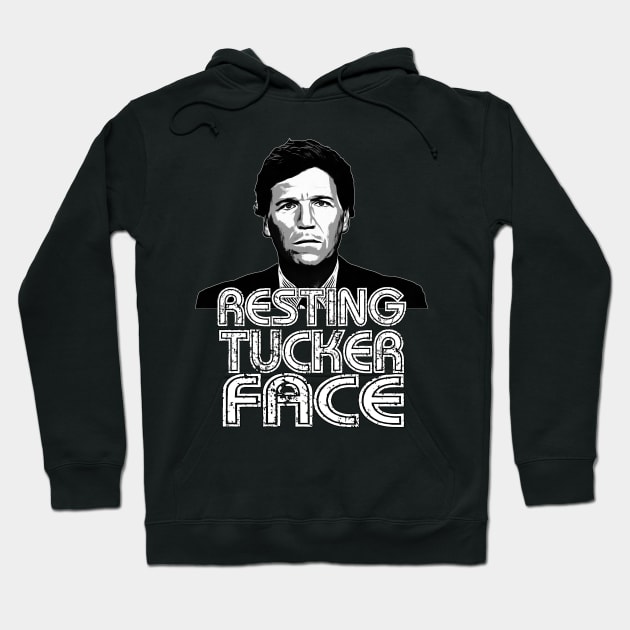 Resting Tucker Face - Tucker Carlson Hoodie by AltrusianGrace